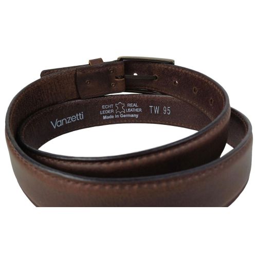 Женский ремень Vanzetti винтажный под брюки 3,3 см Темно-коричневый