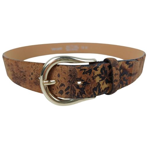 Женский ремень Vanzetti RMT179 нубук 3,8 см Коричневый