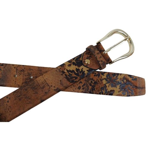 Женский ремень Vanzetti RMT179 нубук 3,8 см Коричневый