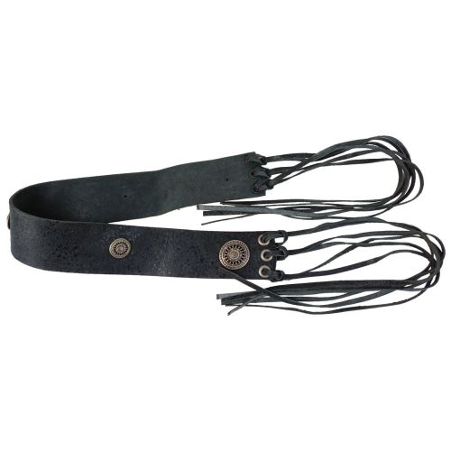 Женский корсетный ремень Vanzetti Vintage натуральная кожа 6 см Черный