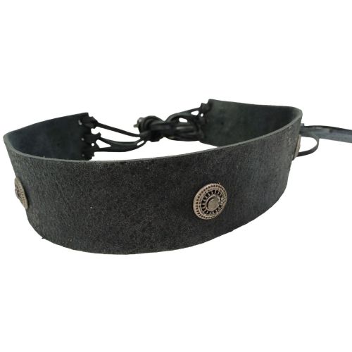 Женский корсетный ремень Vanzetti Vintage натуральная кожа 6 см Черный