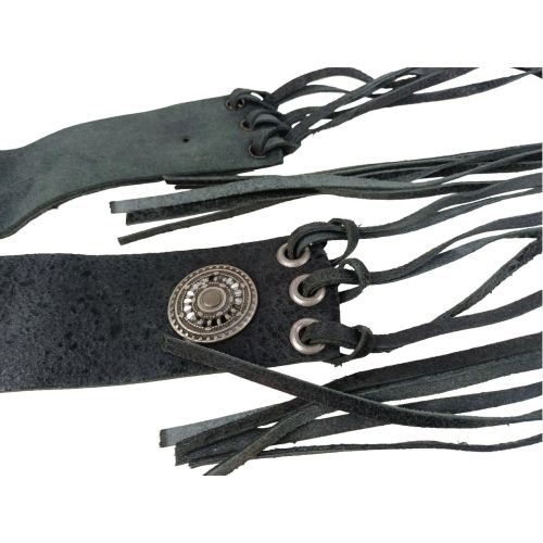 Женский корсетный ремень Vanzetti Vintage натуральная кожа 6 см Черный