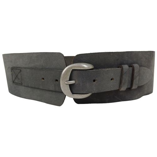 Женский корсетный ремень Vanzetti матовая кожа 7,5 см Серый