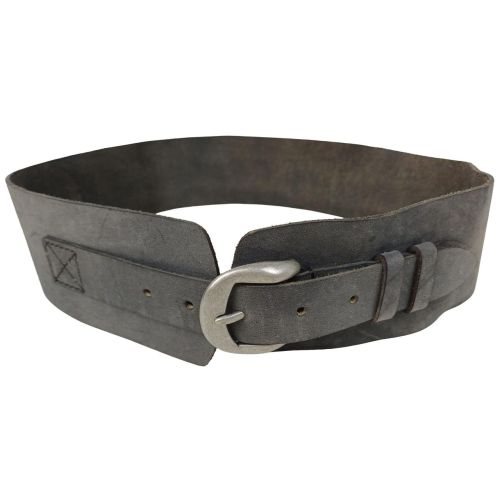 Женский корсетный ремень Vanzetti матовая кожа 7,5 см Серый