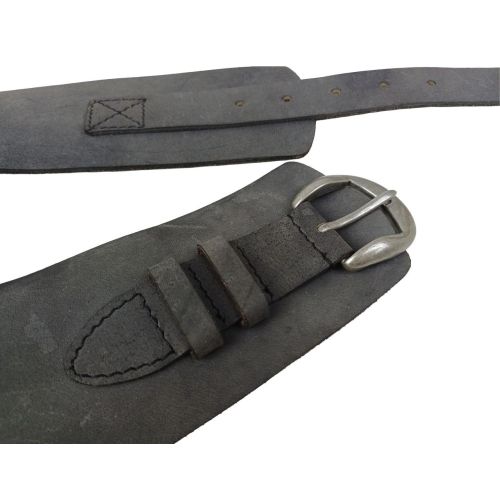 Женский корсетный ремень Vanzetti матовая кожа 7,5 см Серый