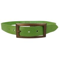 Винтажный женский ремень Tom Tailor RMT185 натуральная кожа 3 см Салатовый
