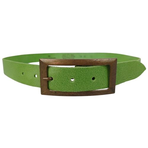 Винтажный женский ремень Tom Tailor RMT185 натуральная кожа 3 см Салатовый