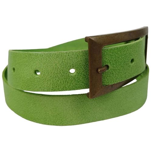Винтажный женский ремень Tom Tailor RMT185 натуральная кожа 3 см Салатовый