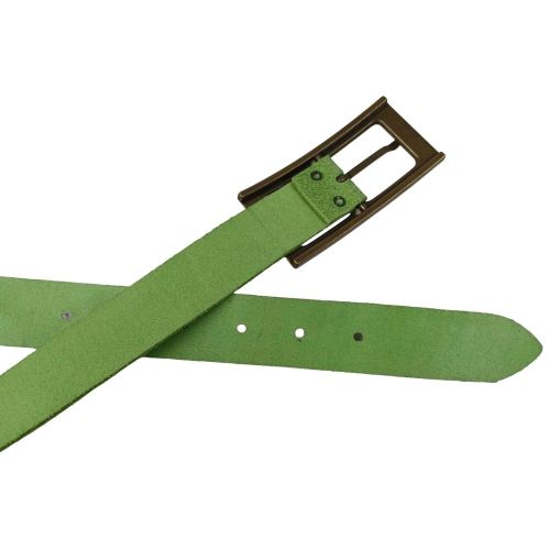 Винтажный женский ремень Tom Tailor RMT185 натуральная кожа 3 см Салатовый