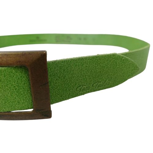 Винтажный женский ремень Tom Tailor RMT185 натуральная кожа 3 см Салатовый