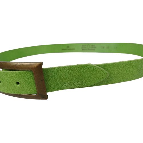 Винтажный женский ремень Tom Tailor RMT185 натуральная кожа 3 см Салатовый