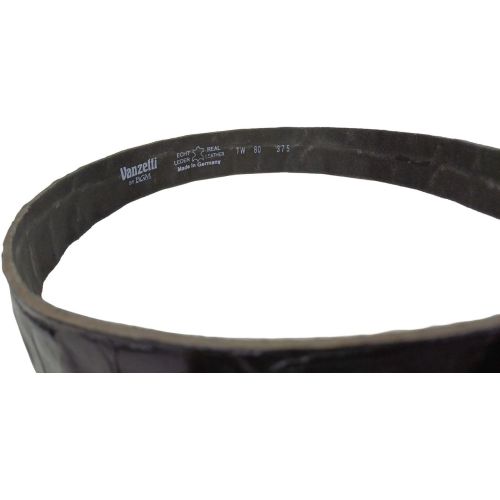 Женский ремень Vanzetti RMT189 под крокодила 3,8 см Черный