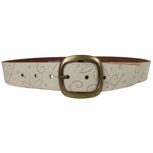 Женский ремень Vanzetti натуральная кожа 4 см Бежевый