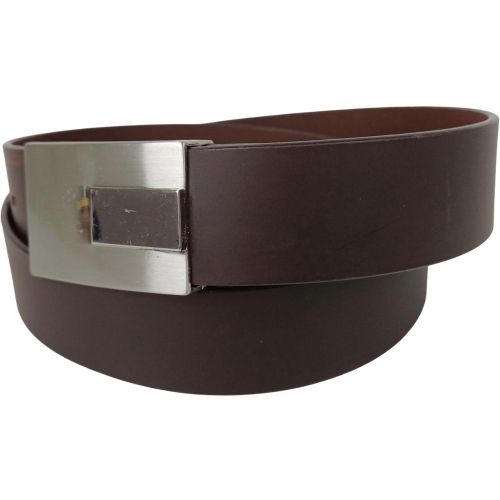 Мужской ремень Vanzetti натуральная кожа закрытая пряжка 3,8 см Темно-коричневый