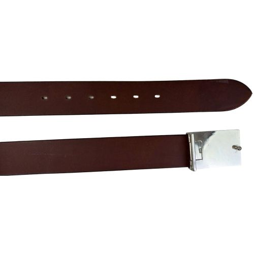 Мужской ремень Vanzetti натуральная кожа закрытая пряжка 3,8 см Темно-коричневый
