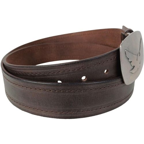 Мужской винтажный ремень Vanzetti RMT191 закрытая пряжка 3,8 см Темно-коричневый