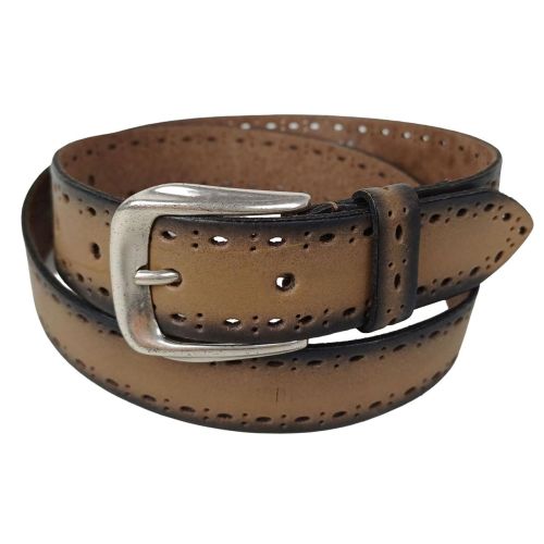 Женский ремень Vanzetti RMT194 перфорация 2,8 см Коричневый