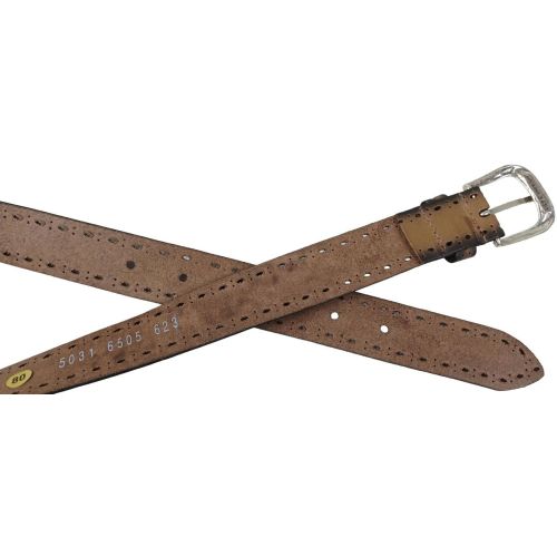 Женский ремень Vanzetti RMT194 перфорация 2,8 см Коричневый