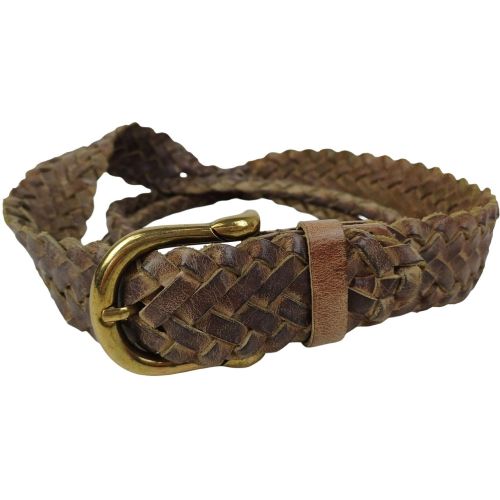 Женский ремень-косичка Vanzetti RMT196 натуральная кожа 3,5/2 см Коричневый