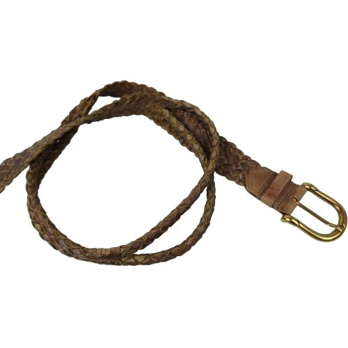 Женский ремень-косичка Vanzetti RMT196 натуральная кожа 3,5/2 см Коричневый