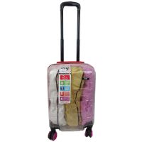 Чемодан маленький My Luggage ABS-пластик 55х34х25 см 42 л Прозрачный