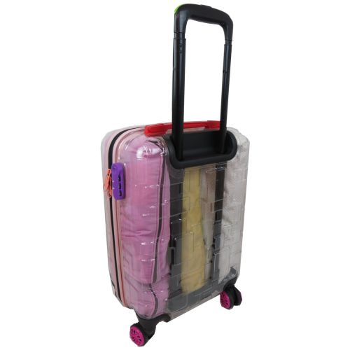 Чемодан маленький My Luggage ABS-пластик 55х34х25 см 42 л Прозрачный