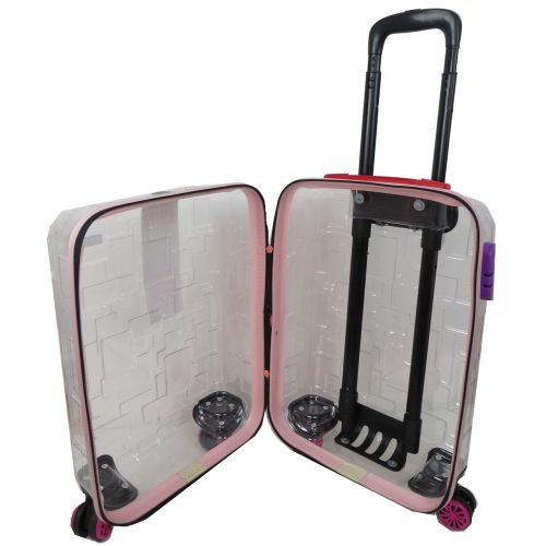 Чемодан маленький My Luggage ABS-пластик 55х34х25 см 42 л Прозрачный