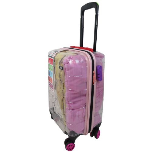 Чемодан маленький My Luggage ABS-пластик 55х34х25 см 42 л Прозрачный