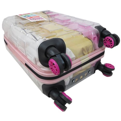 Чемодан маленький My Luggage ABS-пластик 55х34х25 см 42 л Прозрачный