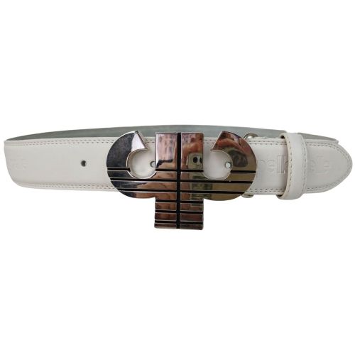 Ремень кожаный PellePelle под джинсы 4 см Белый