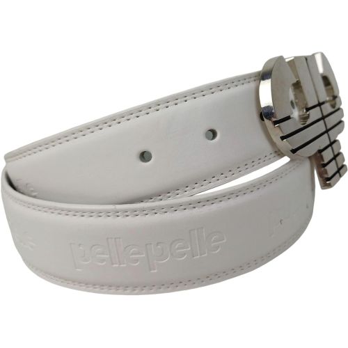 Ремень кожаный PellePelle под джинсы 4 см Белый