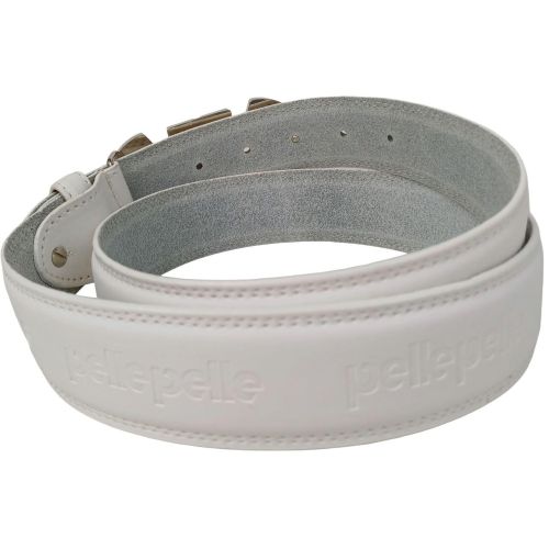 Ремень кожаный PellePelle под джинсы 4 см Белый