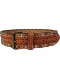 Ремень корсетный женский Vanzetti натуральная кожа 5,8 см Коричневый