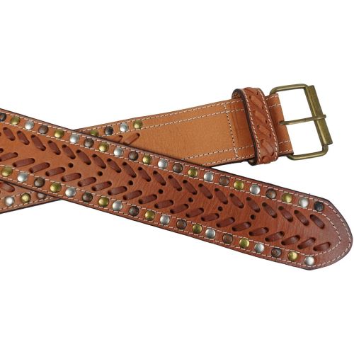 Ремень корсетный женский Vanzetti натуральная кожа 5,8 см Коричневый