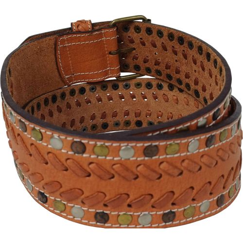 Ремень корсетный женский Vanzetti натуральная кожа 5,8 см Коричневый