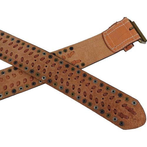 Ремень корсетный женский Vanzetti натуральная кожа 5,8 см Коричневый