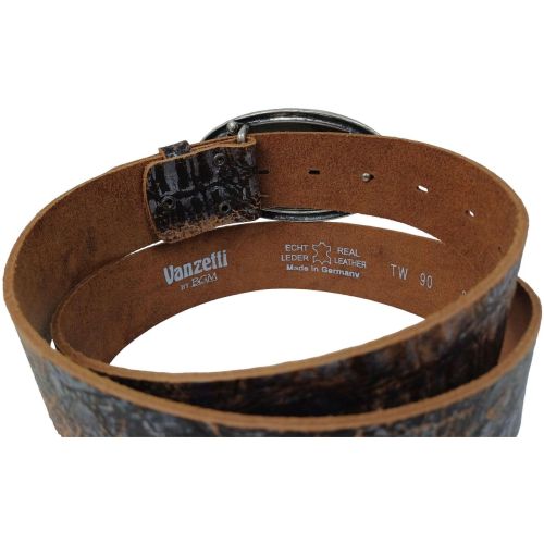 Ремень женский Vanzetti RMT200 натуральная кожа 4 см Коричневый