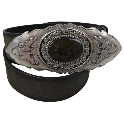 Ремень женский Vanzetti RMT149 натуральная кожа 3,8 см Темно-серый