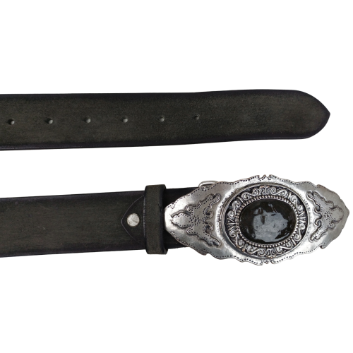 Ремень женский Vanzetti RMT149 натуральная кожа 3,8 см Темно-серый