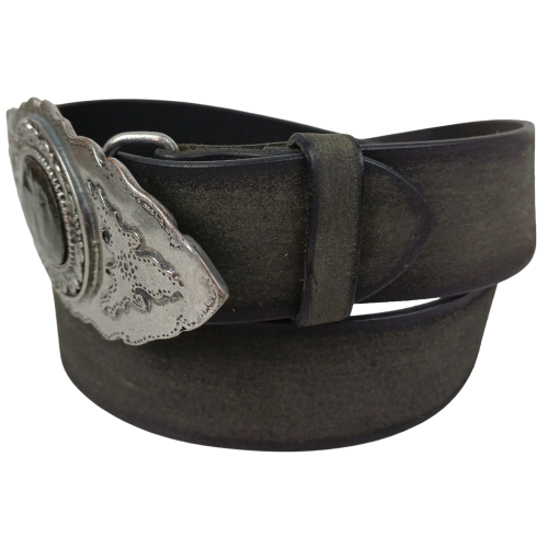 Ремень женский Vanzetti RMT149 натуральная кожа 3,8 см Темно-серый