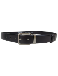 Ремень мужской классический Vanzetti натуральная кожа 3,3 см Черный