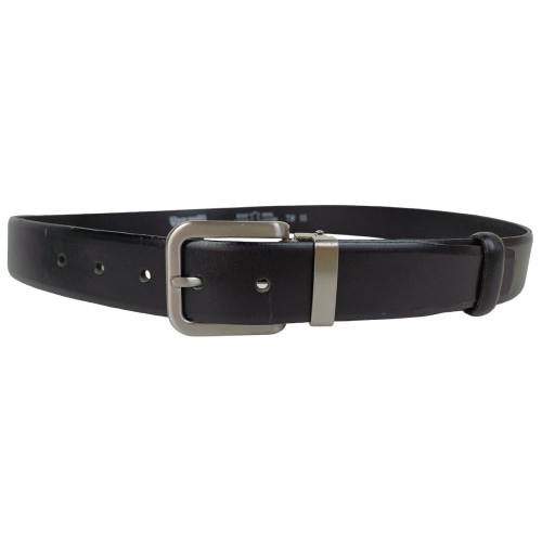 Ремень мужской классический Vanzetti натуральная кожа 3,3 см Черный