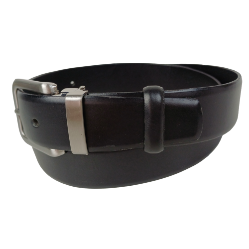 Ремень мужской классический Vanzetti натуральная кожа 3,3 см Черный