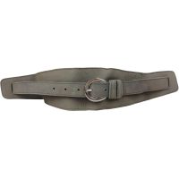 Ремень женский корсетный широкий Vanzetti RMT202 матовая кожа 2,5–8 см Светло-серый