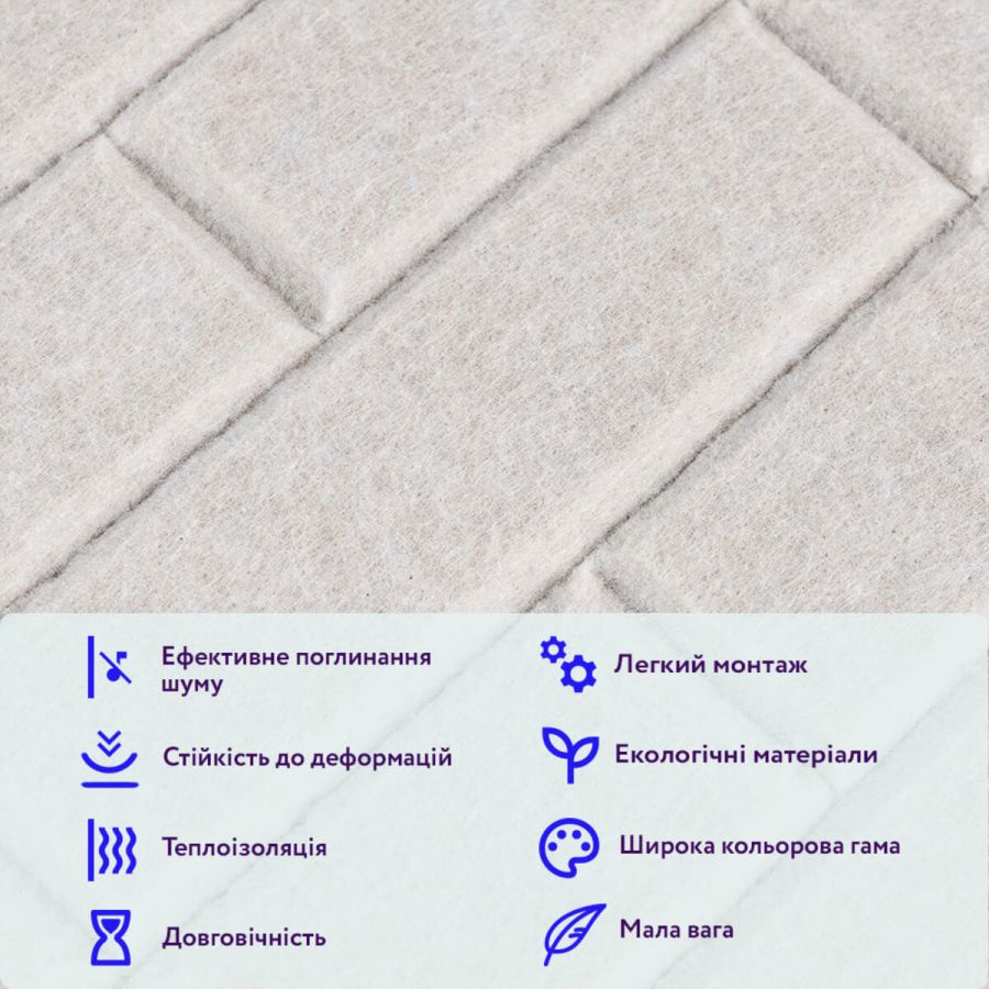 Панель звукоизоляционная самоклеящаяся SW-00002703 войлочная 600х600х9 мм Серая