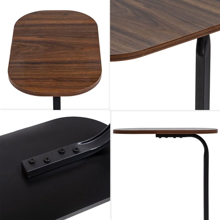 Столик приставной овальный SW-00003367 45x28x59 см Walnut Wood