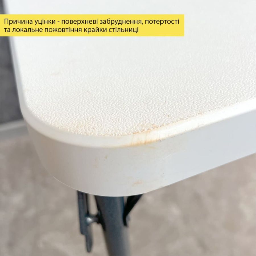 УЦЕНКА! Набор мебели складной (Стол и 4 стула), Белый (с сумкой) SW-00003449