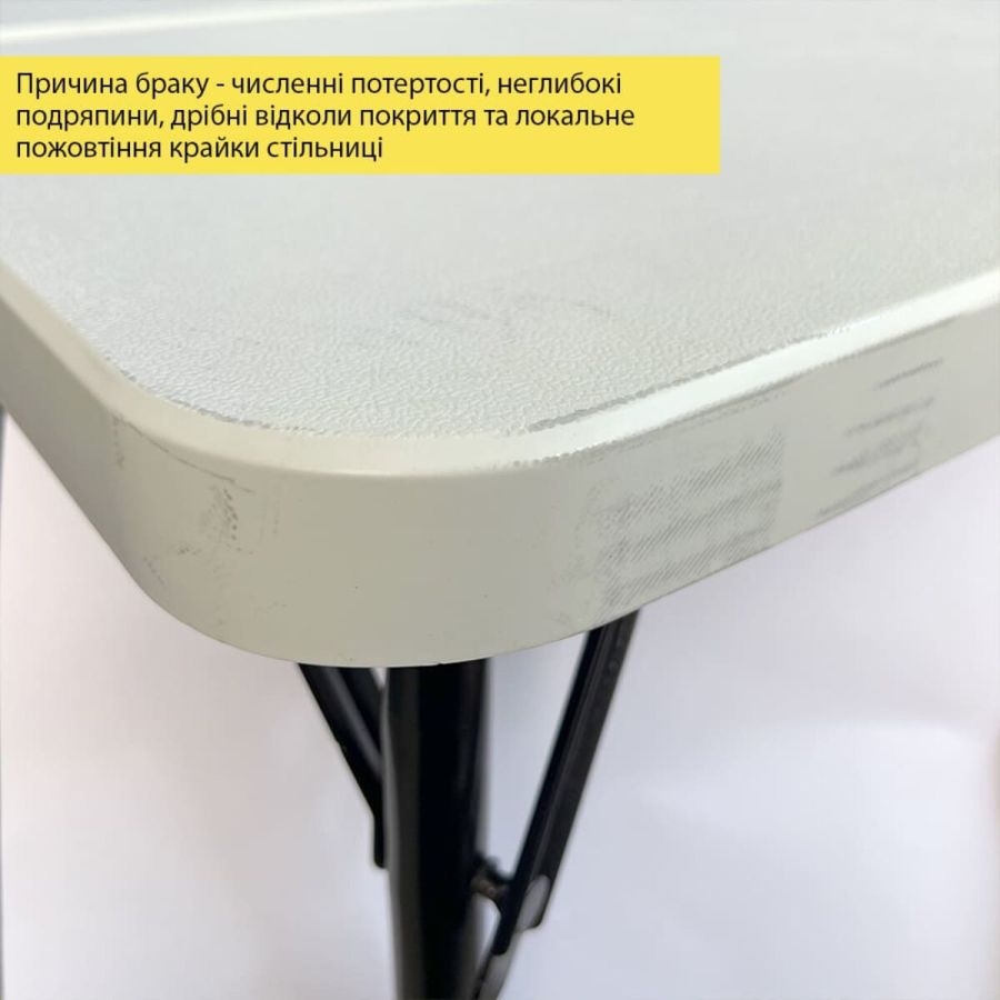 УЦЕНКА! Набор мебели складной (Стол и 4 стула), Белый (с сумкой) SW-00003450