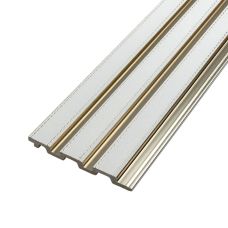 Рейка декоративная PS 2900х115х12мм Под белую кожу с золотом SW-00002130