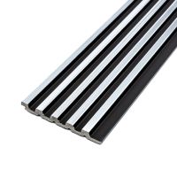 Рейка декоративная PS 2900х115х12мм Черный с серебром SW-00002133